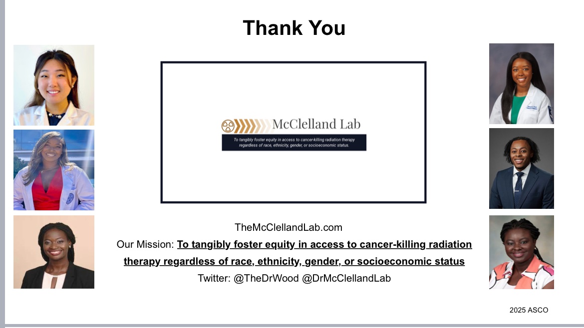 The McClelland Lab (@drmcclellandlab) on Twitter photo Extremely proud that we will once again be well-represented at <a href="/ASCO/">ASCO</a> in June. The hard work of 16 lab members -> 9 abstracts accepted! More great news from <a href="/ConquerCancerFd/">Conquer Cancer, the ASCO Foundation</a> to share soon! 😉 #ASCO25 #FinancialToxicity #bcsm #pcsm #RadOnc #GlobalHealth #RepresentationMatters Extremely proud that we will once again be well-represented at <a href="/ASCO/">ASCO</a> in June. The hard work of 16 lab members -> 9 abstracts accepted! More great news from <a href="/ConquerCancerFd/">Conquer Cancer, the ASCO Foundation</a> to share soon! 😉 #ASCO25 #FinancialToxicity #bcsm #pcsm #RadOnc #GlobalHealth #RepresentationMatters