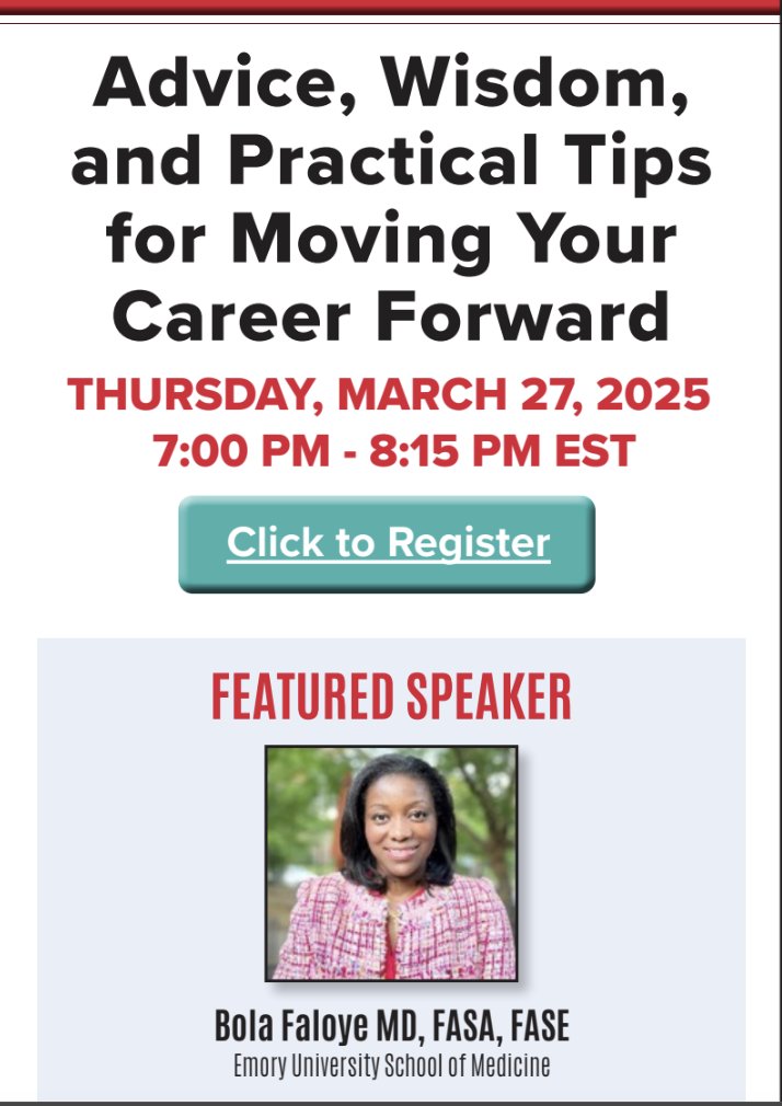 Advice, Wisdom, and Practical tips for moving your career forward- join us for another fabulous WICTA Professional Development webinar TODAY at 7pm EST! 

Our fabulous speaker, and WICTA president, Dr. Bola Faloye will speak. Come join our panelists for the discussion!

Register