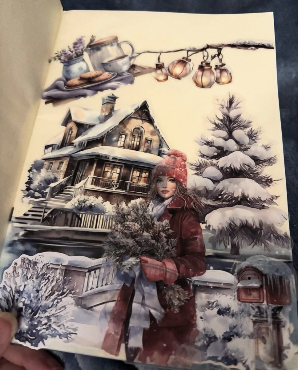 bonbonsandbooks's tweet image. Did another page in my #junkjournal #stickerbook it’s cute 🥰 #gluebook #stickers #journaling 📔