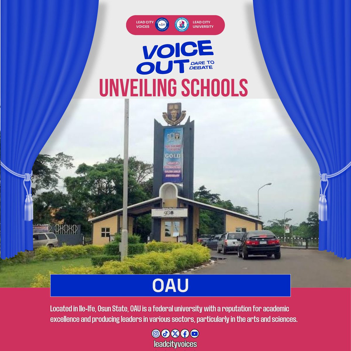 leadcityvoices's tweet photo. THE BATTLE OF INTELLECTUAL SUPREMACY IS HERE💃🎉Unveiling the participating universities that will go head-to-head in the ultimate battle of intellect and Wits VOICE OUT:DARE TO DEBATE
what school will reign supreme?
Let's find out on the 2nd of April at Adeline hall lead city. https://t.co/V8lxUxZYck