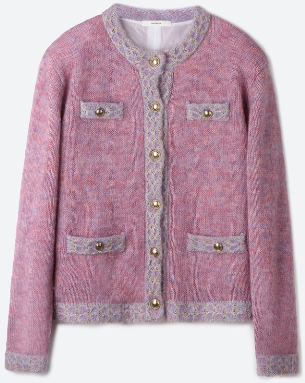 poolcompany24's tweet photo. ⠀
CELEB : 장도연
MEDIA : 유튜브 살롱드립2
BRAND : #MOONSUN #문선 
ITEM : UNISEX, Mohair Tweed Cardigan Jacket (Cotton Candy), MJ S2 01 M.C Stripe PK Shirt (Pink) https://t.co/5zfiydRF54