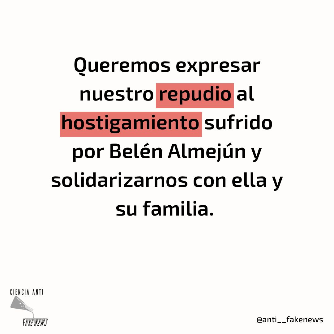 Queremos expresar nuestro repudio al hostigamiento sufrido por Belén Almejún y solidarizarnos con ella y su familia.
(Sigue abajo)