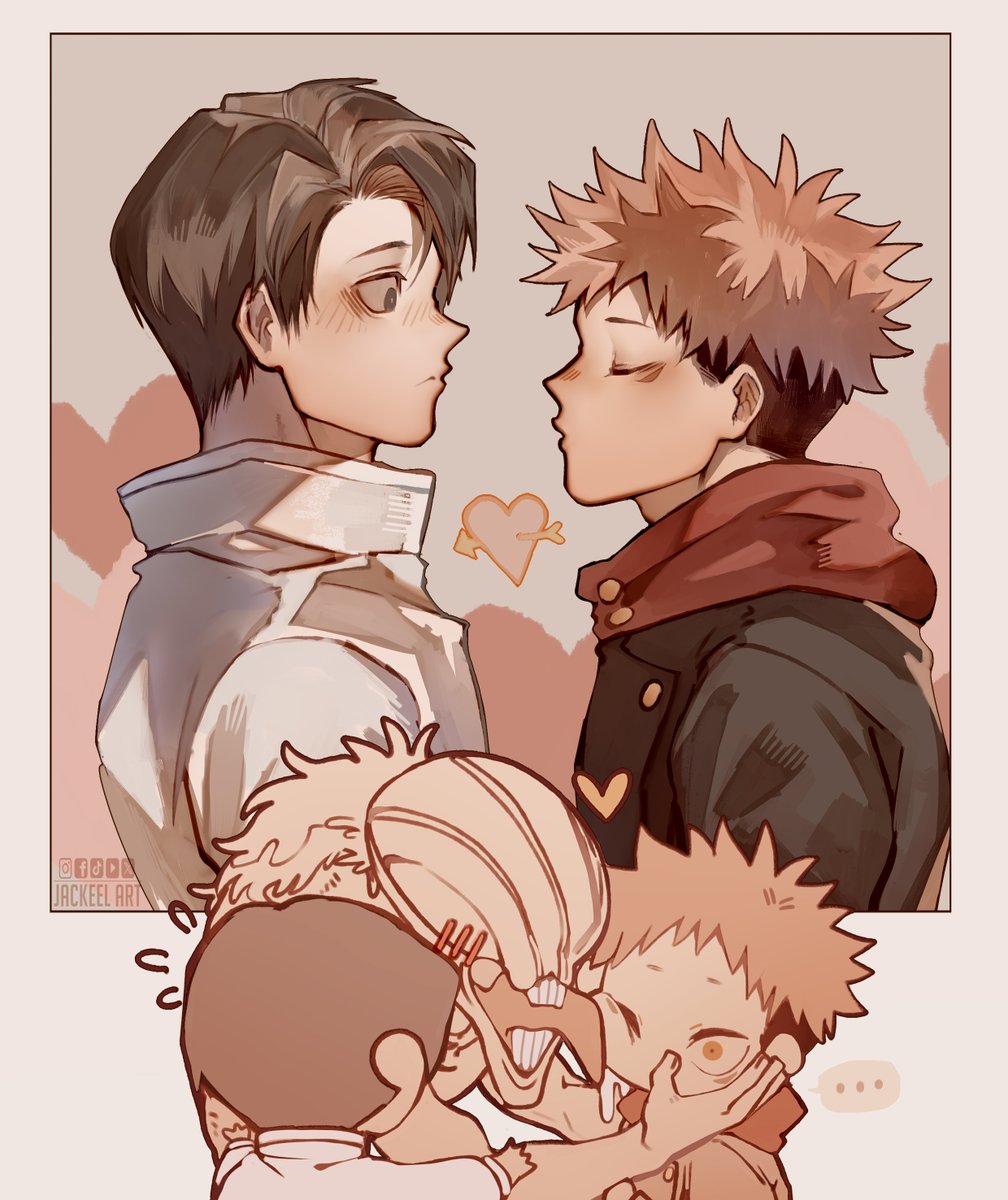 JackeelArt's tweet photo. 1er beso que no vio venir （´∩`ω´∩｀)
 
 #乙虎 #okkoita #jjk #jujutsukaisen #呪術廻戦 #itadoriyuuji #yuta #yuutaokkotsu https://t.co/E5M4ctI9lK