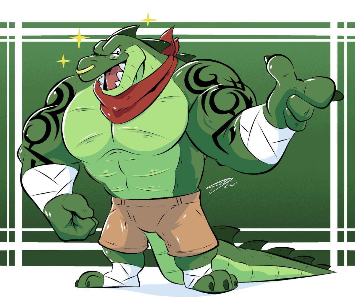 commission I've done for <a href="/AveronGator/">Averon</a> a while back 🐊