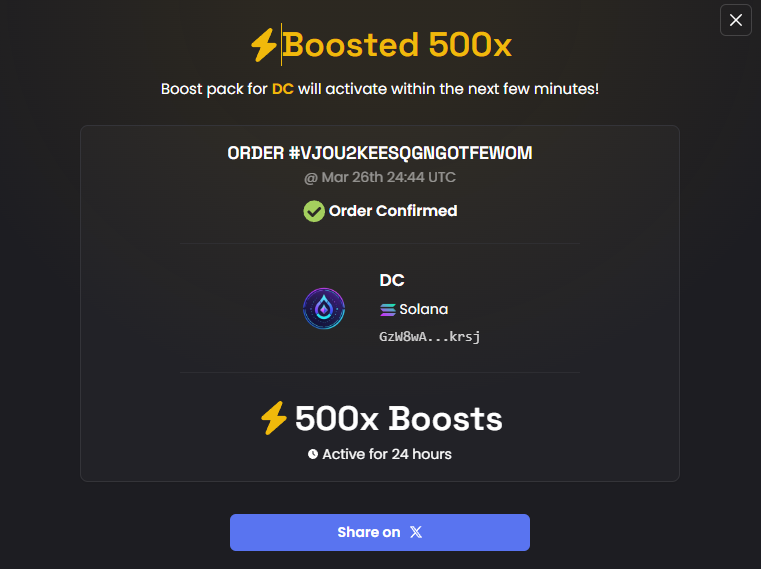 Dropchainhub's tweet photo. Big news for DropChain! 🚀 We've just bought 500x boosted on @Dexscreener for our coin! 🔥 This is a huge step towards increasing visibility and driving more excitement in the community. 💥 Join us on this journey and watch us grow! 🌐 #DropChain #Crypto #Airdrops https://t.co/f3bnniMEYL