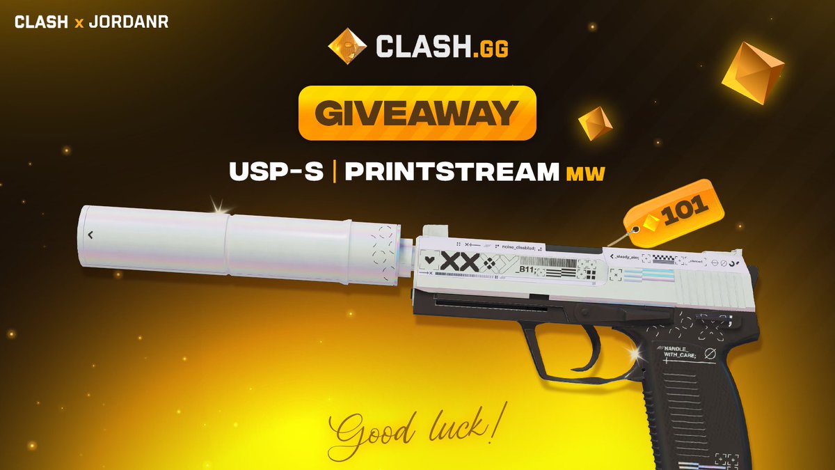 💸 USP-S | Printstream [$101] 💸
💎 CSGO/CS2 Skin Giveaway 💎

⏩ Follow <a href="/clashdotgg/">ClashGG</a> &amp; <a href="/jordanr/">jordanr</a>
🔁 Retweet
👥 Tag 1 Friend :)
⬇️ Use code JORDANR on Clash (OPTIONAL) ⬇️
clash.gg/r/JORDANR

🔜 Winner will be picked in 7 days! GL!
