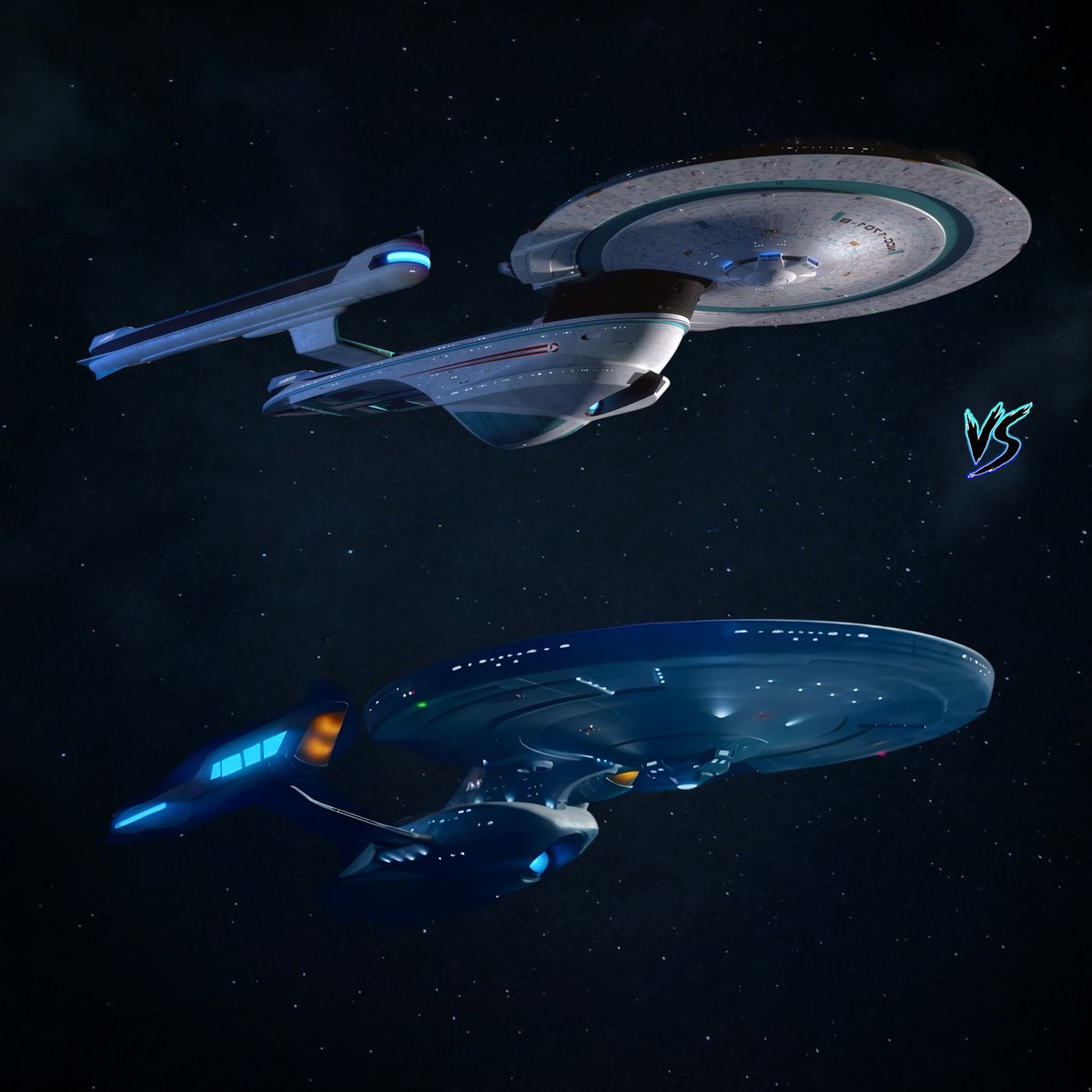 startrek_ships's tweet image. I don’t think I’ve noticed this before: the #ConstitutionIIIClass has a similar shape to the #ExcelsiorClass (refit).

Which design do you prefer?

Credit: Excelsior by Mike Hanson.