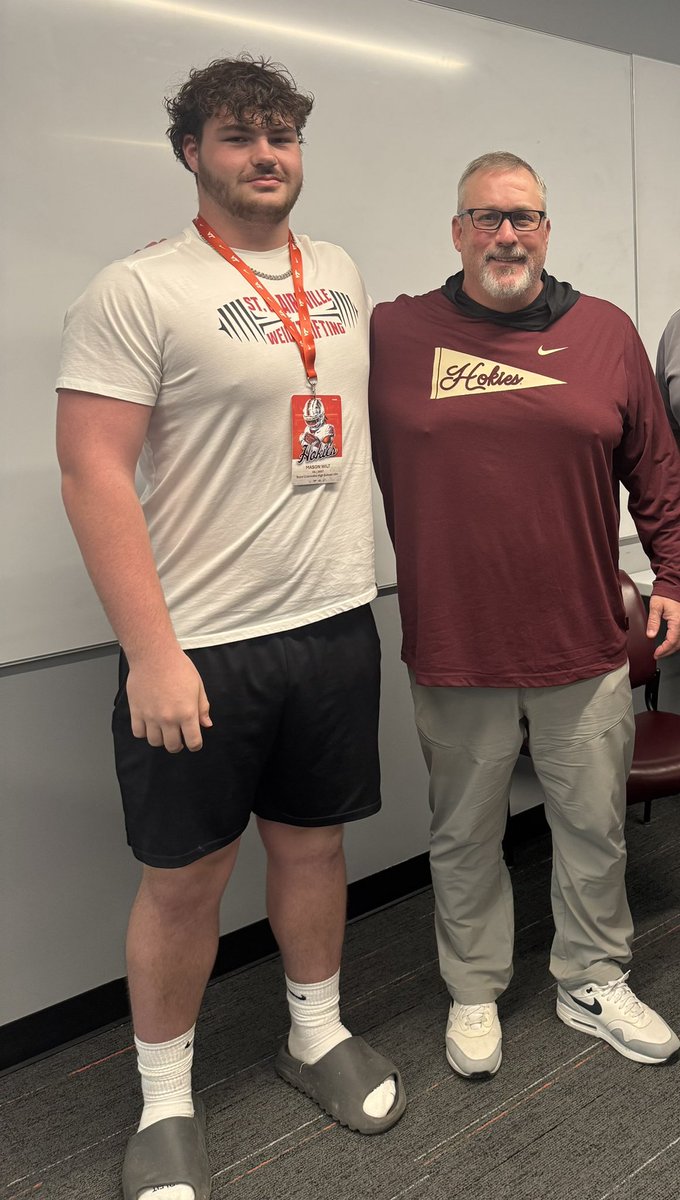 MasonWilt51's tweet image. Thank you @CoachPryVT and @CoachMooreVT for the great time at @HokiesFB  the facilities were very nice and the staff was so helpful. Highlight was getting an OFFER from Coach Moore. Thanks for believing in me! 
@FQVirginiaTech @ChadSimmons_ @GregSmithRivals @adamgorney…
