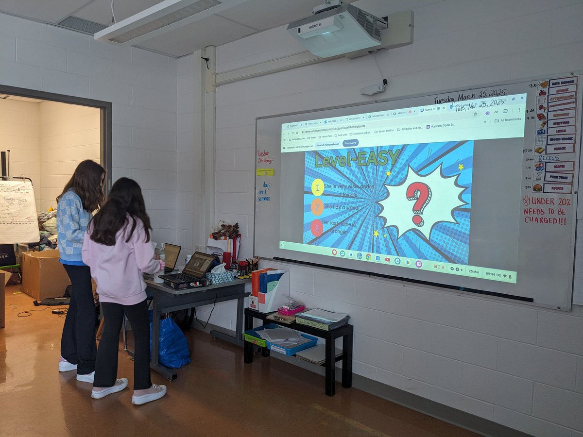 Some Library Council kids created a Which Character Is It? game for morning announcements and it was not very easy... But SO much fun!!!