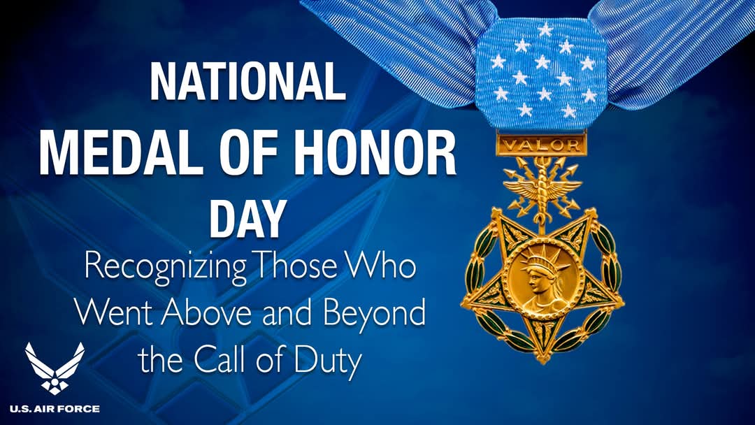 March_ARB's tweet photo. 🏅 March 25 | National Medal of Honor Day 🛩️
Today, we pause to honor those who have gone above and beyond the call of duty in defense of our nation.

#MedalOfHonorDay #TeamMarch #MarchARB #452AMW #LegacyOfValor #WingsOfHonor #AirForceHistory #TotalForce #HonorTheFallen https://t.co/t5ygsB4VCx