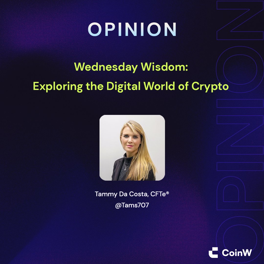 CoinWOfficial's tweet photo. Wednesday Wisdom:

Exploring the Digital World of #Crypto!

Let’s see what @Tams707 has to say! And what do you think? https://t.co/6XYILbfHp1