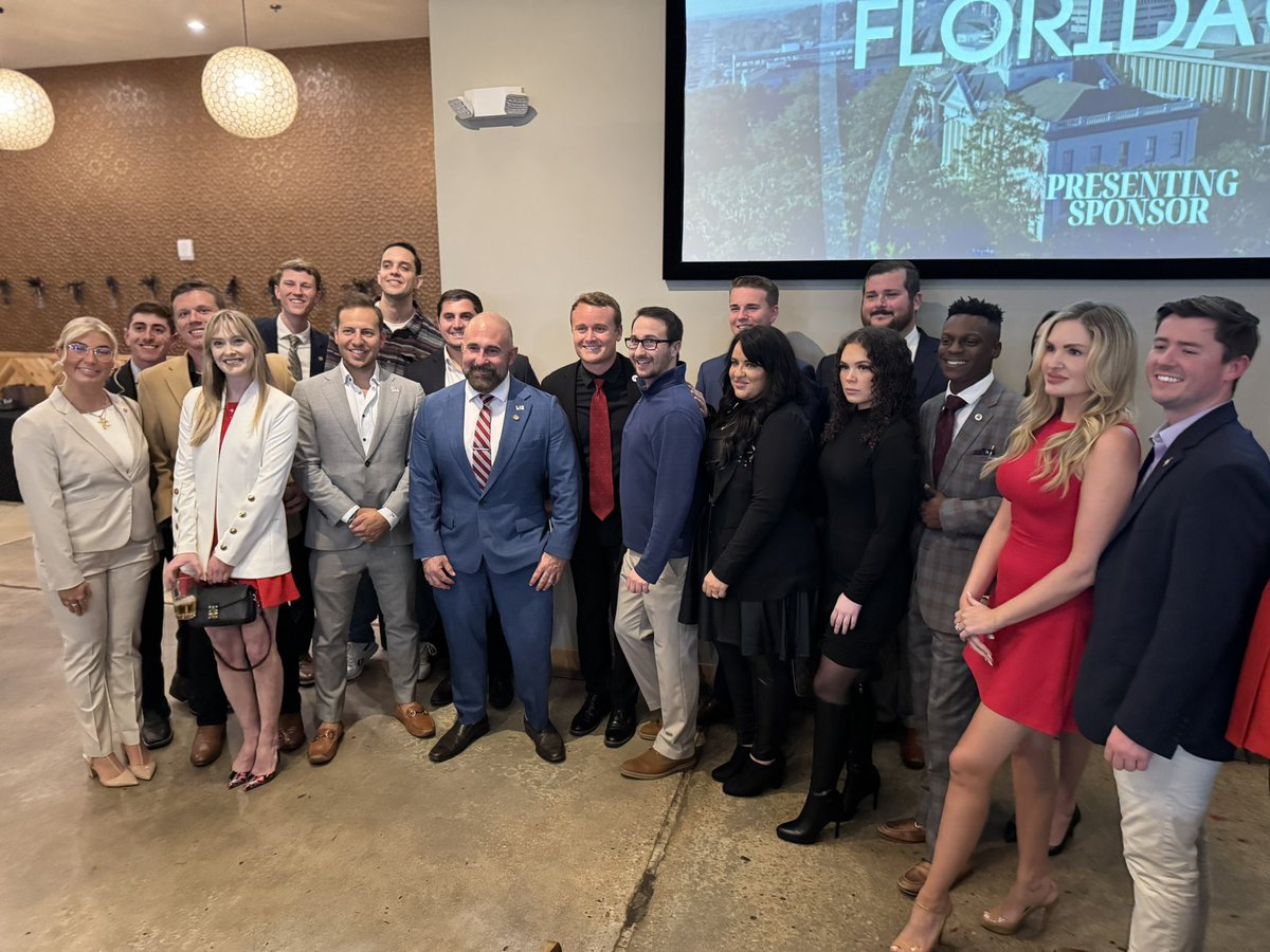What an incredible evening at the Florida YR Chairman’s Reception! 🎉

Huge thank you to our featured guests, Senator <a href="/JayCollinsFL/">Jay Collins</a>, <a href="/FloridaGOP/">Florida GOP</a> Chair <a href="/EvanPower/">Evan Power</a>, and <a href="/FloridaYRs/">Florida Young Republicans</a> Chair <a href="/BrandonLudwigFL/">Brandon Ludwig</a>, along with the countless freedom-fighting Florida legislators who joined us.