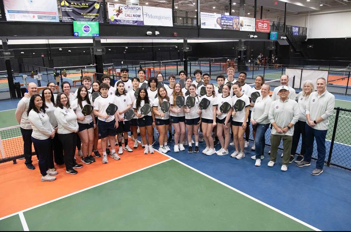 mcpsAD's tweet photo. Building friendship beyond borders and through sport! Successful Media Day for our Pickleball Trip to China! So proud of our student-athlete ambassadors, who are learning Chinese culture and playing some pickleball! Thank you @JulieYangMoCo &amp; @ThomasTaylorEdD for your support! https://t.co/pysPg3dycW
