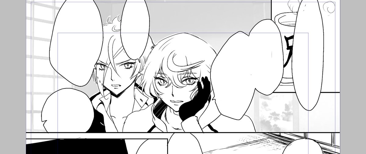 後日ここにぶん投げる漫画の進捗

3pくらいにするはずだったのに何故か5pくらいになってる…
おかしい…
絵柄もおかしい…

ちゃんと寝たほうが効率いいかもしれんけど時間ないので
まあできる範囲で!

早よ紙の本にする原稿取り掛かりたいけどこれも脳みそから出してしまいたいのでな₍₍(ง˘ω˘)ว⁾⁾ 
