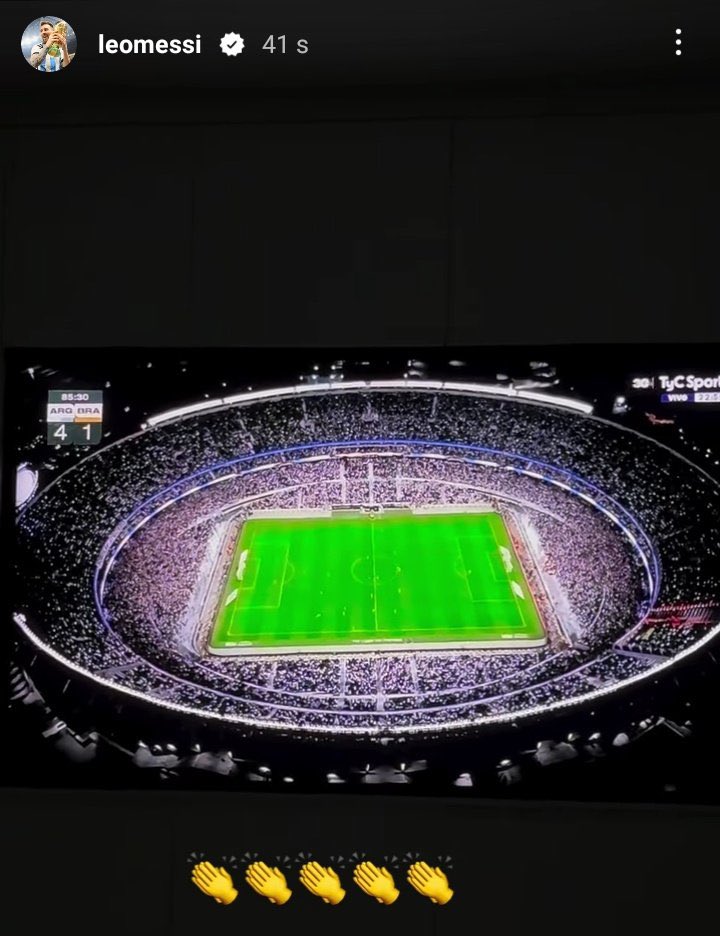 Espero que nunca vuelvan a dudar sobre dónde tiene que jugar la Selección Argentina.