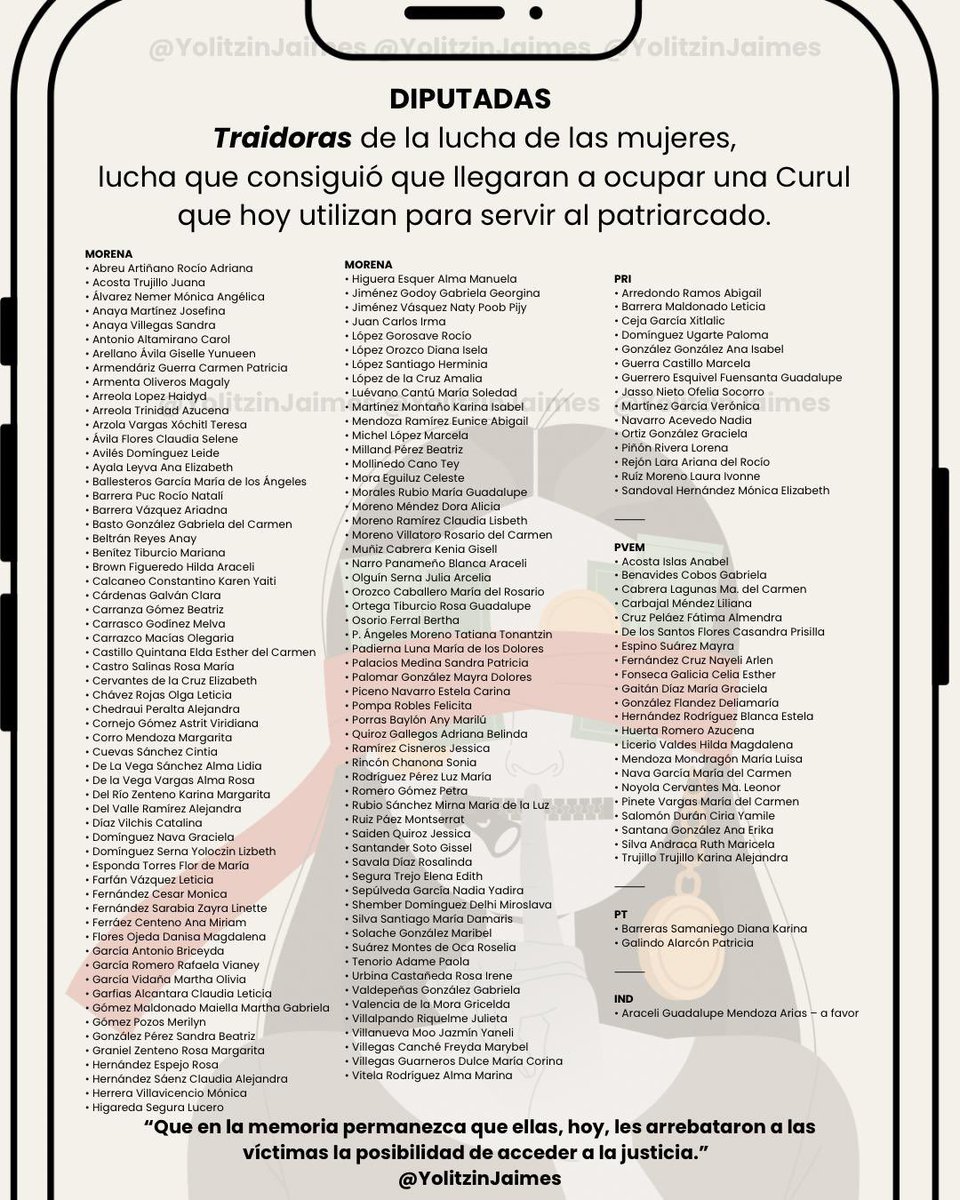 yoljaimes's tweet image. Aquí quienes traicionan la misma lucha por la que llegaron al poder.
Arrobenlas 🙏🏾
#ningunagresorenelpoder