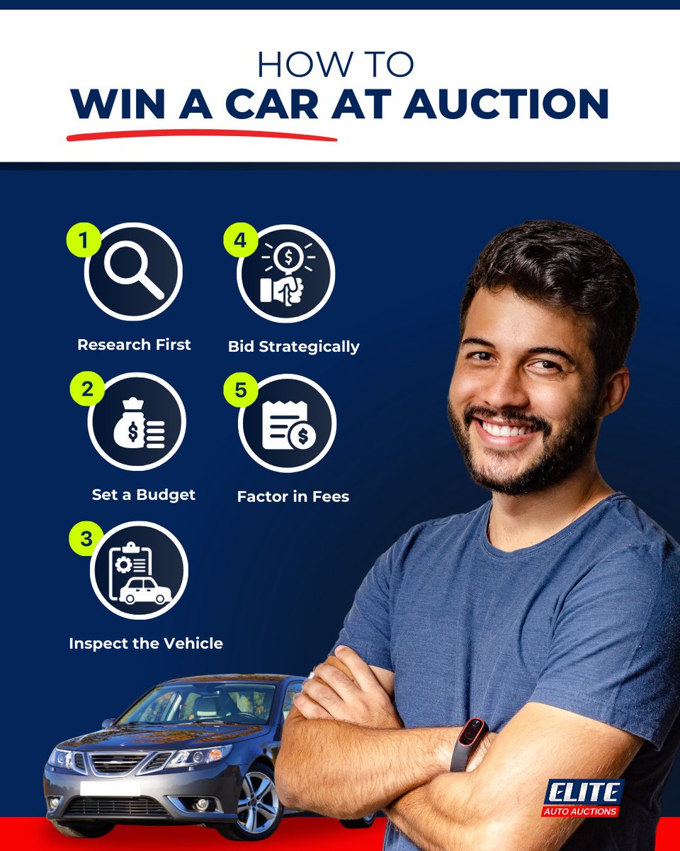 eliteauctions14's tweet photo. Want to win a car at auction without overpaying? 💰
Winning at an online auto insurance auction is all about strategy. It’s best that you know how to find your dream car at a steal.
Secure a great deal with our tutorial video!
#EliteAutoAuctions #DreamCar #AutoAuction https://t.co/Ns6aIroSa7