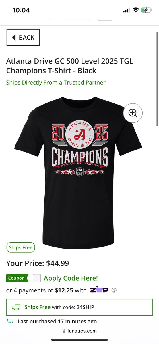 JGibbons52's tweet photo. $45 for a TShirt? Wtf @Fanatics https://t.co/oM8IeOKPzW