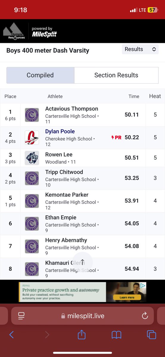 HenryAbernathy7's tweet image. MEET DAY!!
Discus-🥈 with a pr of 124’2”
400m-Pr 54.08
4x4-🥈 with a 54.4 split
@CoachTCanesTF @coachemupchat @CHSHurricaneFB @Armstrong1Coach