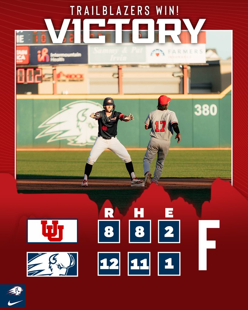Utah Tech Baseball (@utahtech_base) on Twitter photo Another "BIG" in-state midweek victory!!
#UtahTechBlazers | #WACbsb Another "BIG" in-state midweek victory!!
#UtahTechBlazers | #WACbsb