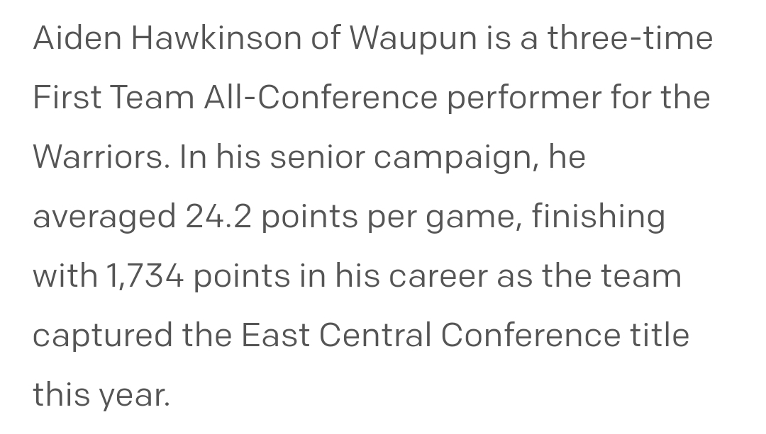 Waupun Warrior Basketball (@waupunwarriorbb) on Twitter photo Congratulations to our very own Aiden Hawkinson <a href="/AidenHawkinson2/">Aiden Hawkinson</a>
Aiden has been named to the WBCA 2025 Division 3 All State Team! Congratulations to our very own Aiden Hawkinson <a href="/AidenHawkinson2/">Aiden Hawkinson</a>
Aiden has been named to the WBCA 2025 Division 3 All State Team!