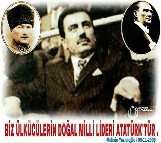 Kim Atatürke düşmansa vatan hainidir.
Dünyada 4 M vardır
1.Hz.MUHAMMED(S.A.V)
2.Fatih Sultan MEHMET
3.MUSTAFA Kemal Atatürk
4.MUHSİN Yazicioglu