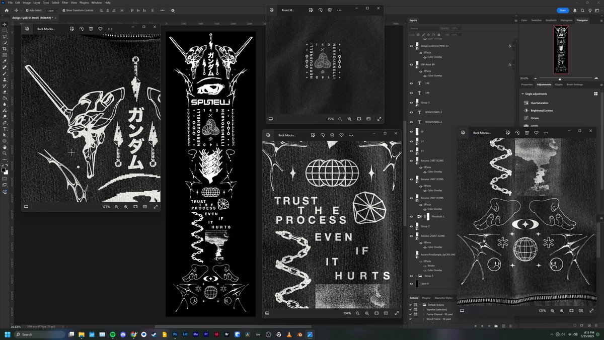 one of my favourite designs ive done in a long time. merch drop with <a href="/spunellimusic/">spunelli</a>