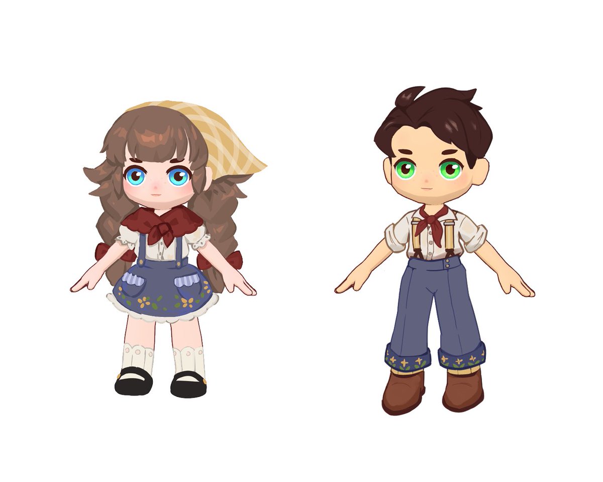 omee_life's tweet image. Do you like our OOTDs? 👗 🧣
Here are some cozy cottage themed fits that you'll be able to wear in Omee Life 🌟 We had so much fun designing them!!
Are there any other fashion styles you'd like to see added in the future?
#indiegame