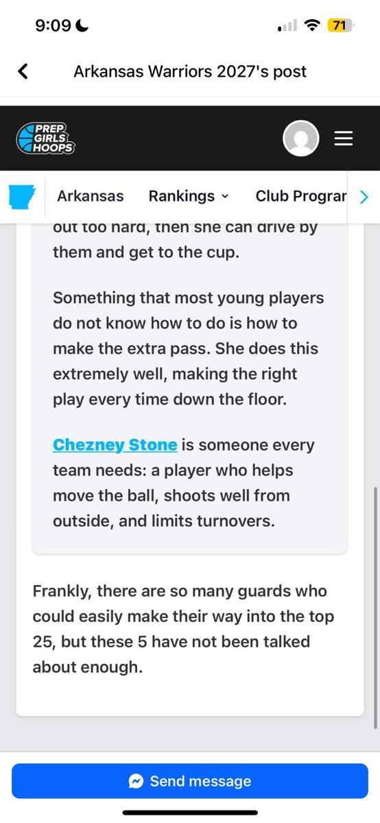 Thank you! <a href="/PGHArkansas/">Prep Girls Hoops Arkansas</a> 
<a href="/RonnieGrice4/">Ronnie Grice</a> <a href="/nbnbball/">Coach TJ Jones</a> <a href="/ConwayChristian/">Conway Christian</a> <a href="/cbcwbball/">Lady Mustangs Basketball</a> <a href="/ARBballRankings/">AR BBall Rankings</a> <a href="/CoachHeff/">Kory Heffentrager</a> <a href="/ATUWBasketball/">ATU W. Basketball</a> <a href="/OBULadyTigers/">Ouachita Women's Basketball</a> <a href="/Cstone06151972/">Christy Stone</a>