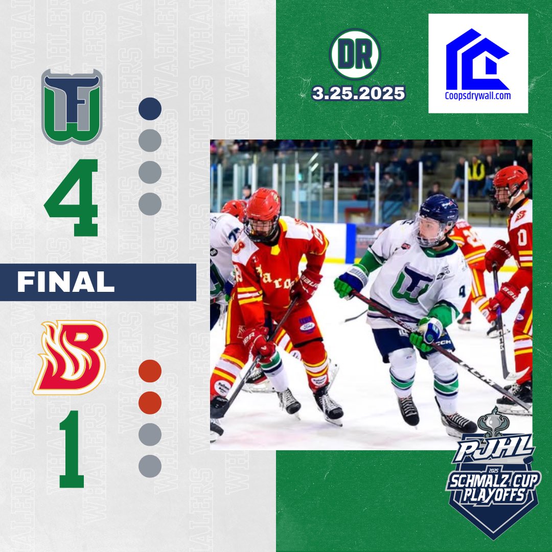 Got it done in Game 3 🚨🚨🚨

Back at it tomorrow night in Fergus.  8:30pm puck drop! 

O&amp;V Tasting Room will be on hand with some delicious products!! Parking will be limited so get there early!

#HailToTheWhale
#DoIt4Dan