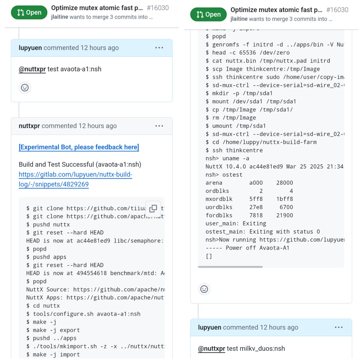 MisterTechBlog's tweet photo. #Avaota-A1 SBC (Allwinner A527) ... Becomes PR Test Bot for Apache #NuttX RTOS 🎉
Source: https://t.co/4C1uITKb5N https://t.co/IMCmqwSo3B