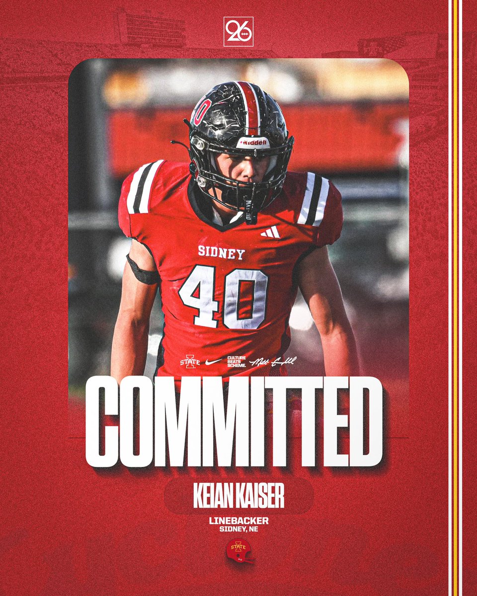 keian kaiser (@keiank09) on Twitter photo I’m home!!!!! 🌪️🌪️1000% committed <a href="/CycloneFB/">Iowa State Football</a> <a href="/Coach_Kratch/">Colby Kratch</a> <a href="/Coach_Heacock/">JON HEACOCK</a> <a href="/ISUMattCampbell/">Matt Campbell</a> <a href="/TrentSlattenow/">Trent Slattenow</a> <a href="/DerekHoodjer/">Derek Hoodjer</a> <a href="/TheTrenchLab/">The Trench Lab</a> <a href="/SidneyRaiderFB/">Sidney Red Raider Football</a> I’m home!!!!! 🌪️🌪️1000% committed <a href="/CycloneFB/">Iowa State Football</a> <a href="/Coach_Kratch/">Colby Kratch</a> <a href="/Coach_Heacock/">JON HEACOCK</a> <a href="/ISUMattCampbell/">Matt Campbell</a> <a href="/TrentSlattenow/">Trent Slattenow</a> <a href="/DerekHoodjer/">Derek Hoodjer</a> <a href="/TheTrenchLab/">The Trench Lab</a> <a href="/SidneyRaiderFB/">Sidney Red Raider Football</a>