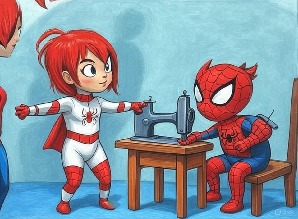 ArodinRobi55867's tweet image. Me and my girlfriend #spiderman #maryjanewatson #spinneret #chibi