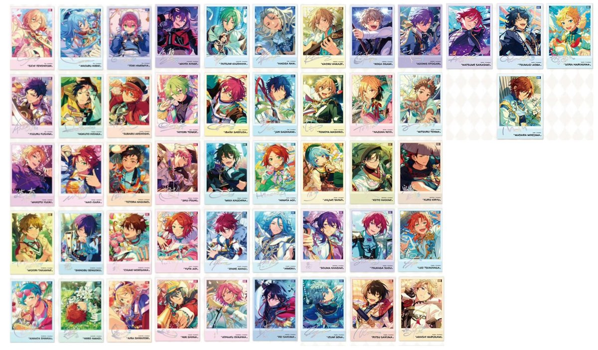 ✨新品情報✨ 偶像夢幻祭 上海旗艦店 ⚫︎星幻時序写真カード ⚫︎恋恋