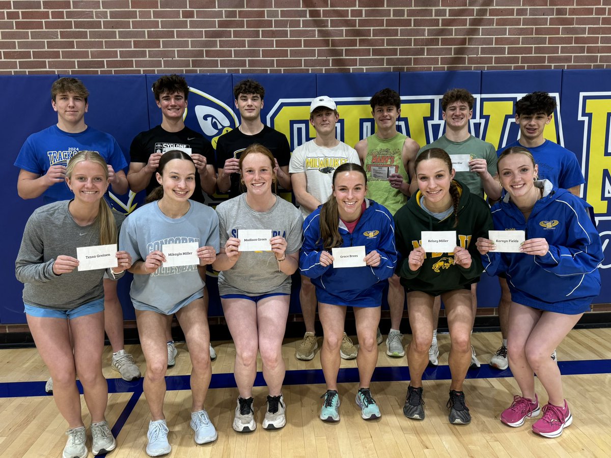 Here are the Seward Event Leaders for this season. They were nominated by their event coaches and are responsible for getting marks down before meets and leading the team through warmups on meet days among other duties.