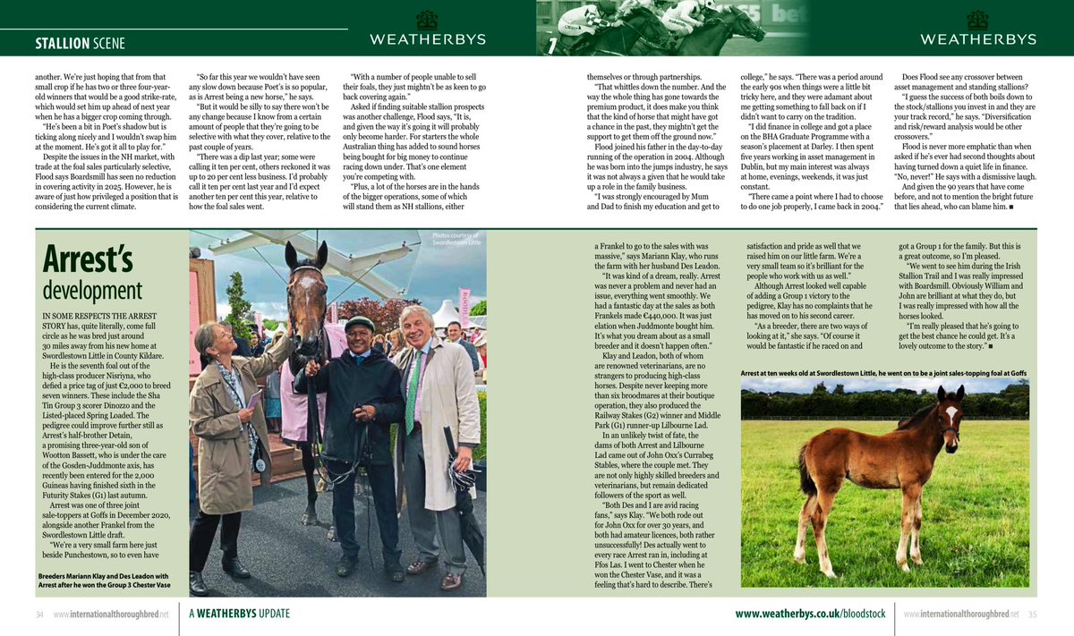 Weatherbys Limited (@weatherbysltd) on Twitter photo Don’t miss the March edition of the International Thoroughbred Magazine - the National Hunt Edition.
In the ‘Weatherbys Stallion Scene’ we feature <a href="/boardsmillstud/">Boardsmill Stud</a> .
In an excellent piece by <a href="/jamesbthomas11/">James Thomas</a> he speaks to John Flood about the Stud - a seat of ‘National Hunt power’ Don’t miss the March edition of the International Thoroughbred Magazine - the National Hunt Edition.
In the ‘Weatherbys Stallion Scene’ we feature <a href="/boardsmillstud/">Boardsmill Stud</a> .
In an excellent piece by <a href="/jamesbthomas11/">James Thomas</a> he speaks to John Flood about the Stud - a seat of ‘National Hunt power’