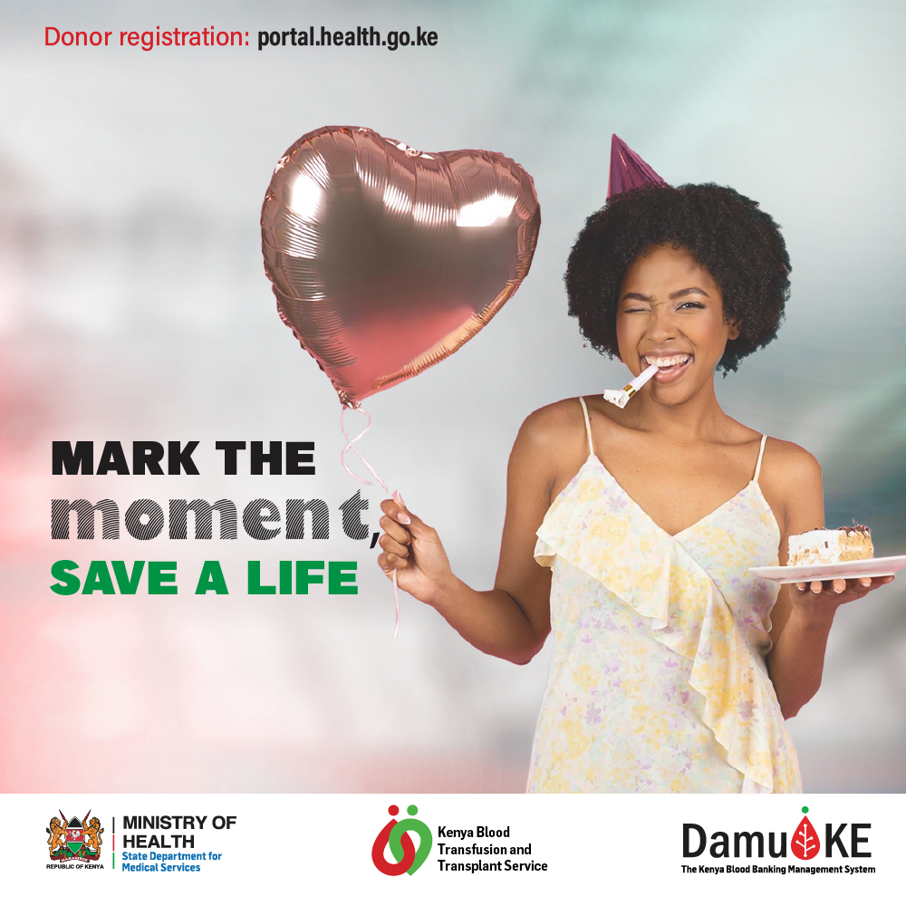 Celebrate life’s big moments—birthdays, anniversaries, graduations—by giving someone else a second chance. Make blood donation your new tradition.

Visit ktta.go.ke/itsinyourblood to register as a blood donor, learn more about the process, &amp; find your nearest blood donation center