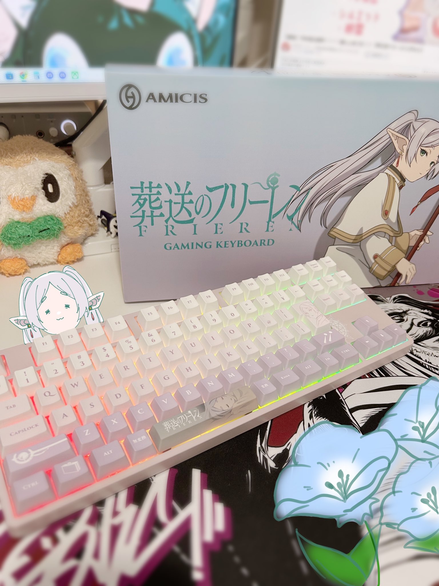 AMICIS 葬送のフリーレン ゲーミングキーボード colleizeでTV
