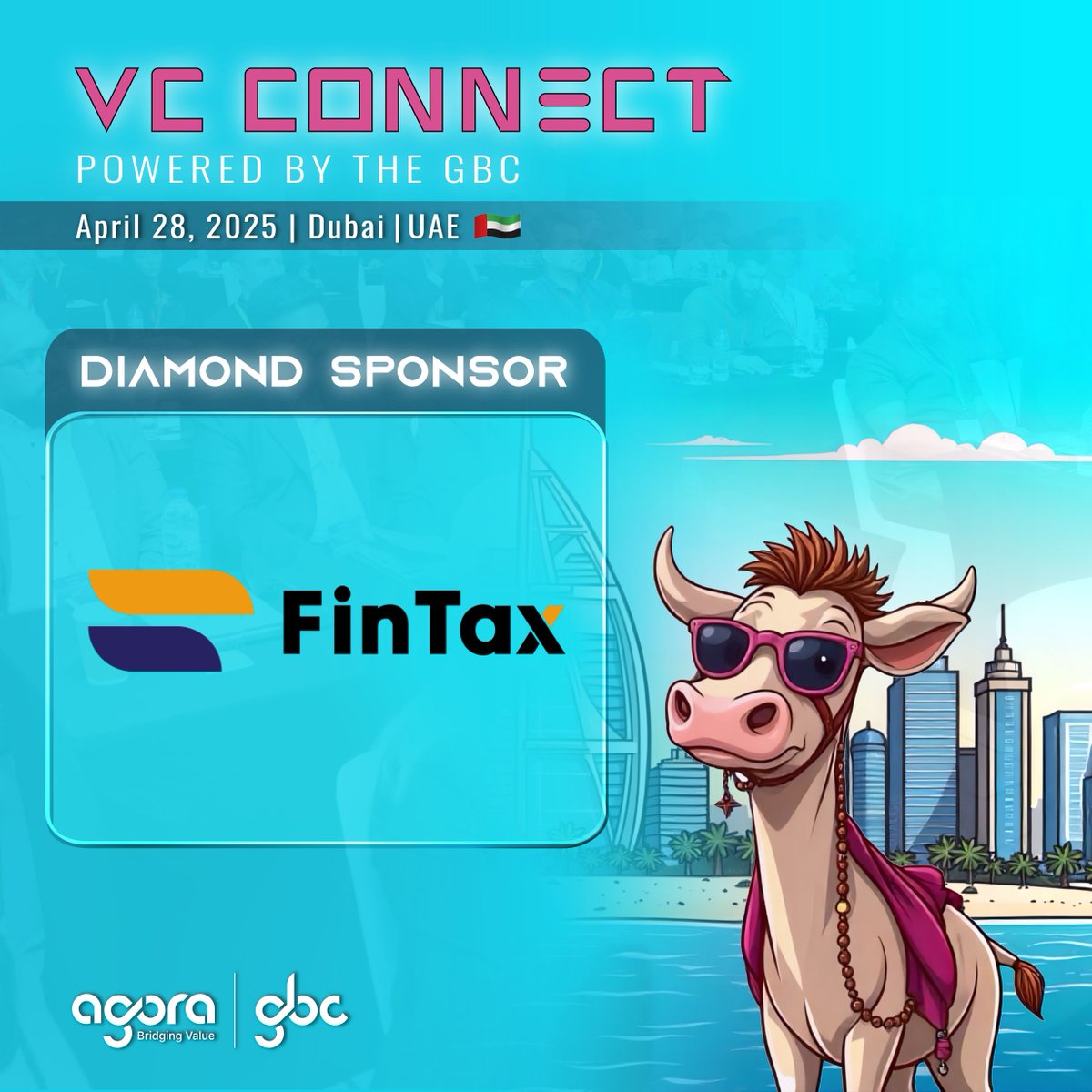 We are proud to announce <a href="/FinTax_Official/">FinTax</a> as a Diamond Sponsor for VC Connect.

Leslie QIN, we are glad to have you on board with us.

Join us at VC Connect for an elite VC convergence.

Register here: lu.ma/VC-Connect

#VC #Token2049 #Dubai