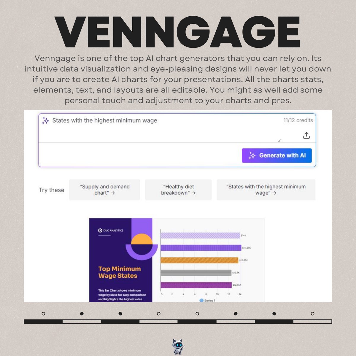 vidwud_ai's tweet image. Chart-making = 😴. AI-powered graphs = 🎉! 

Ditch the manual work and let AI visualize your data in a snap!

#PowerPoint #DesignTips #OfficeHacks #Charts #GraphicDesigner