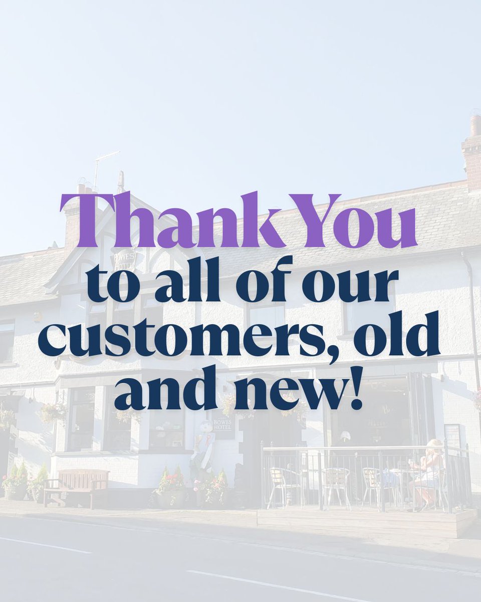 Cheers to our loyal customers who make every day at The Bowes Hotel special! We look forward to seeing you again! #thankyoucustomers #gratefulforyou #villagepubvibes #cheerstoyou #supportlocal #countryvillagepub #businessthankyou