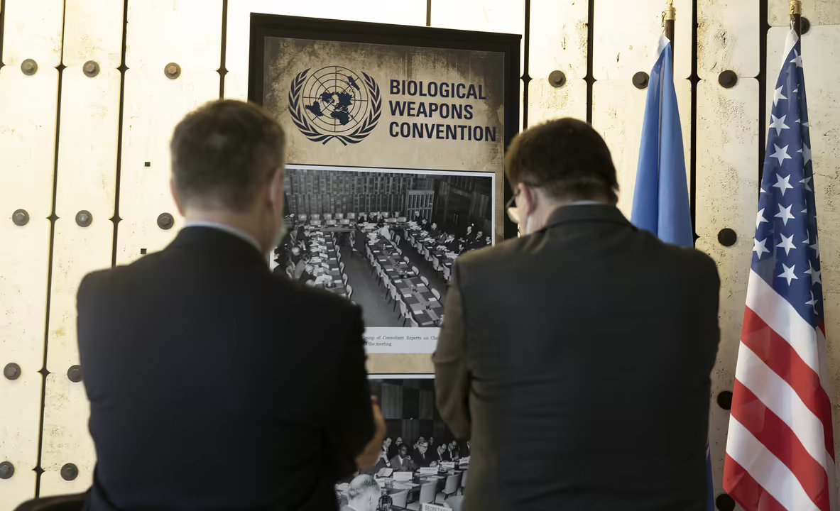 Jean Pascal Zanders (@jpzanders) on Twitter photo On the 50th anniversary of the entry into force of the #1972BWC <a href="/BWCISU/">BWC Implementation Support Unit</a> <a href="/GenevaSolutions/">Geneva Solutions</a>
Fifty years of the Biological Weapons Convention: a forgotten success worth remembering
genevasolutions.news/articles/fifty…
Interviews with <a href="/RevillJames/">James Revill</a> of <a href="/UNIDIR/">United Nations Institute for Disarmament Research</a> and myself On the 50th anniversary of the entry into force of the #1972BWC <a href="/BWCISU/">BWC Implementation Support Unit</a> <a href="/GenevaSolutions/">Geneva Solutions</a>
Fifty years of the Biological Weapons Convention: a forgotten success worth remembering
genevasolutions.news/articles/fifty…
Interviews with <a href="/RevillJames/">James Revill</a> of <a href="/UNIDIR/">United Nations Institute for Disarmament Research</a> and myself