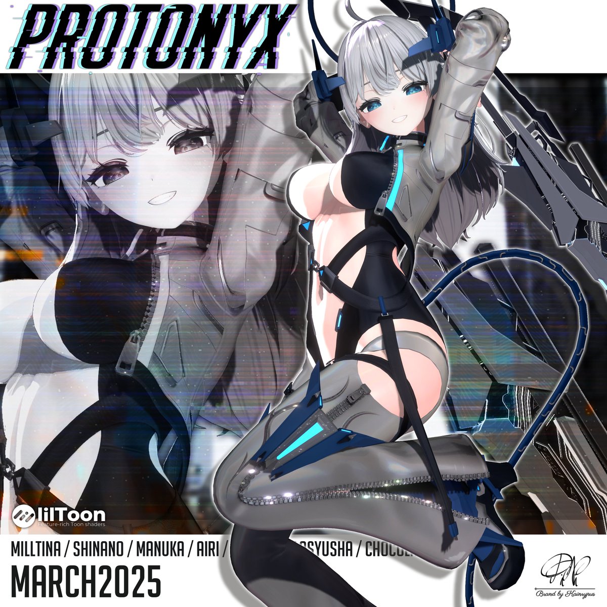 こんにちは、Piniです。
新作サイバーウェア「Proto_Nyx ● プロト・ニュクス」をリリースしました！✨
🎁リリース記念【30％】割引中！（〜29日まで）🎁

LINK : kainrypus.booth.pm/items/6731870

🎁発売記念RT＆Followイベント🎁
<a href="/Pini_3D/">Pini</a> をフォローして、この投稿をRT&amp;❤してくれる5名様に 「 Proto_Nyx