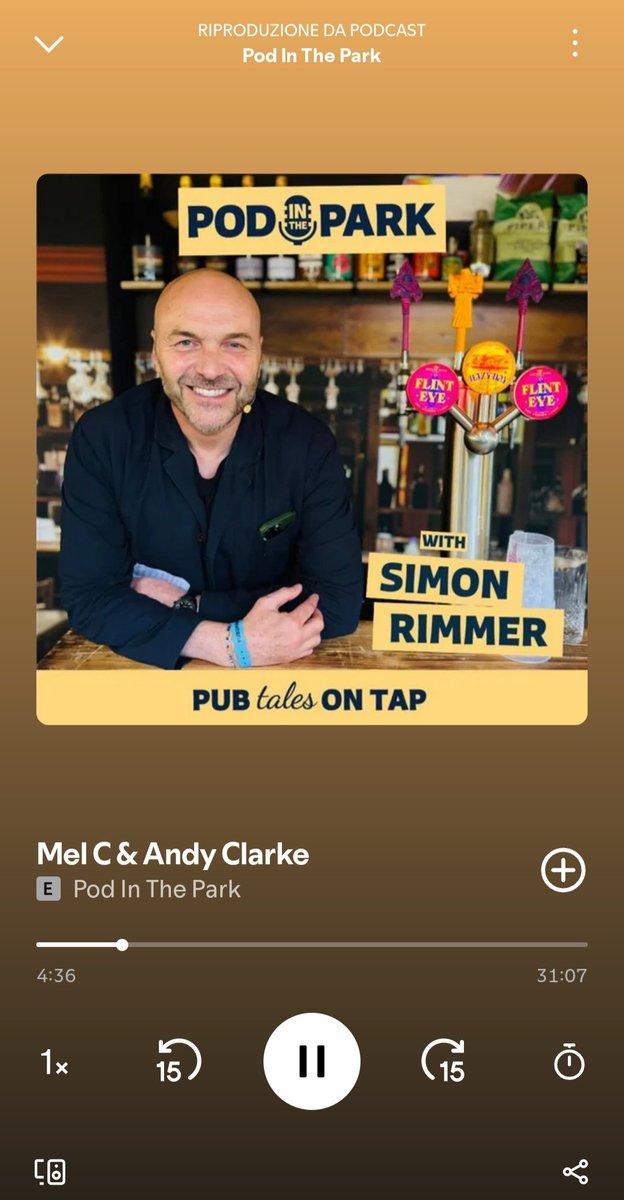 Simo Dei 🇮🇹 (@simo_fm) on Twitter photo Listen now!! "POD IN THE PARK" with <a href="/MelanieCmusic/">Melanie C / Mel C</a> is OUT!! <a href="/Spotify/">Spotify</a> 😁✌️💯 #melaniec <a href="/simonrim/">simonrimmer</a> <a href="/Pubinthepark_/">Pub in the Park</a> #memories Listen now!! "POD IN THE PARK" with <a href="/MelanieCmusic/">Melanie C / Mel C</a> is OUT!! <a href="/Spotify/">Spotify</a> 😁✌️💯 #melaniec <a href="/simonrim/">simonrimmer</a> <a href="/Pubinthepark_/">Pub in the Park</a> #memories
