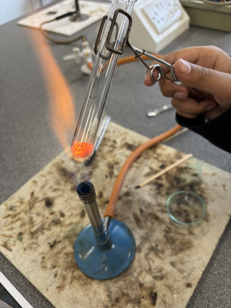 Science club focussed on extracting metals. Students learnt about how carbon is used to extract metals from the ore. Excellent Bunsen burner skills too!