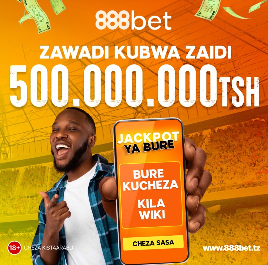 JACKPOT NI MAISHA, 888BET NI NJIA YA KUYAFIKIA MAISHA SAHIHI KWA JACKPOT TULIVU KUKUPA MATOKEO
<a href="/888bettanzania/">888bet Tanzania</a> 

Not yet on 888BET🇹🇿? Click Here to Register👇
bit.ly/batistatips

💎𝗝𝗶𝘀𝗮𝗷𝗶𝗹𝗶 888BET🇹🇿𝗵𝗮𝗽o juu bofya Link!

CHAPA RETWEETS MWANANGU WA JACPOT NA AVIATOR
