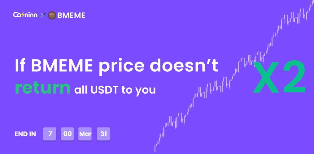 🚨 #CoinInn &amp; #BMEME Boostpad had opened now 🚨

Join the #BoostPad campaign for $BMEME! 🚀

✅  2X returns in just 7 days
✅  Risk-free: If we don’t hit the target, you get a full refund 
✅  Don’t miss this chance to boost $BMEME together! 💥

👉 Click to participate: