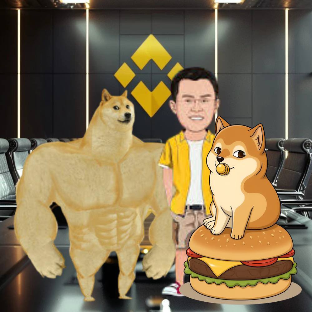 Babycheems01's tweet photo. #binance burgers for all 

$swole $bheems aka baby $cheems https://t.co/5MoXXcXdyN