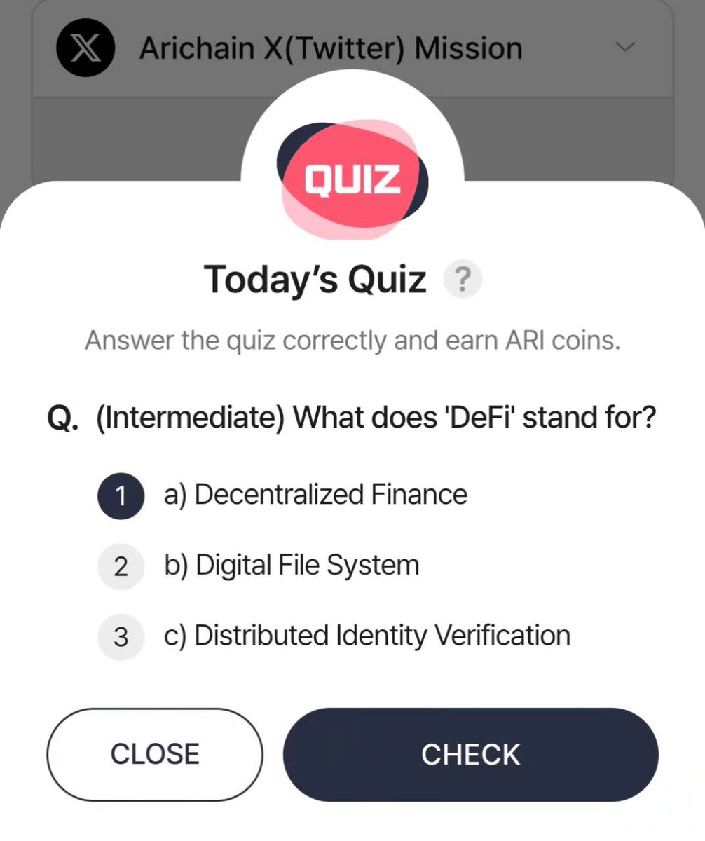 🔥 Ari Wallet quiz answer !
🗓️ 26.03.2025

🎯 Answer : ( A ) 
✅ Daily Check in 
👉 Daily Quiz 

$BOI
<a href="/Boithebear/">Boi</a>