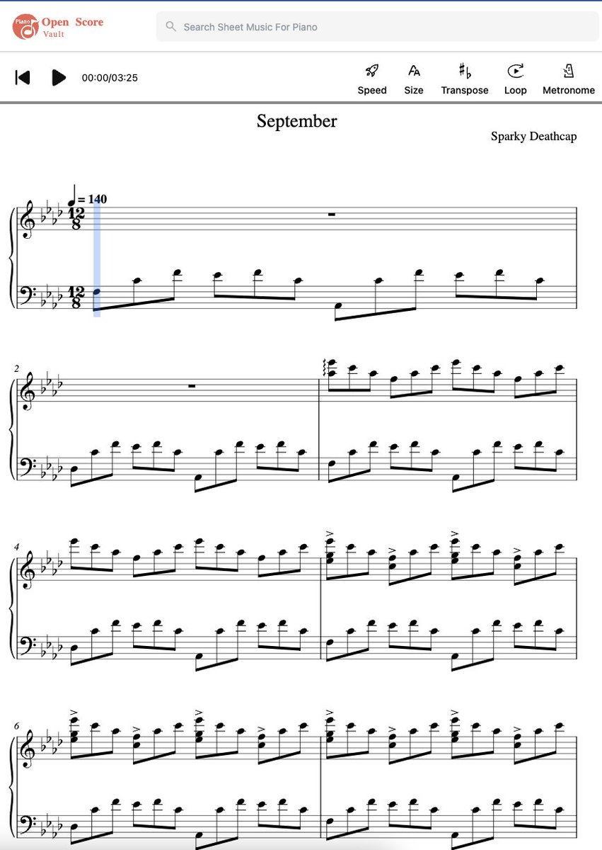 PiaNoProblemXXX's tweet photo. September – Sparky Deathcap: Nostalgia Encapsulated in Lo-Fi Simplicity

Looking for more sheet music, please click link below:

https://t.co/BugEUMrbCi

#piano #pianomusic #pianonotes #easypiano #sparkydeathcap #september https://t.co/rDNfTg8mpV